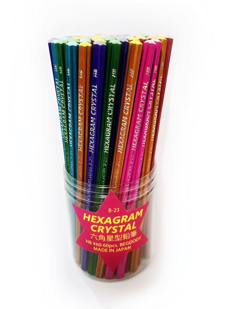 六角星型鉛筆 HEXAGRAMU CRYSTAL カラフルな新製品｜Eyeball Pencil（アイボール鉛筆）